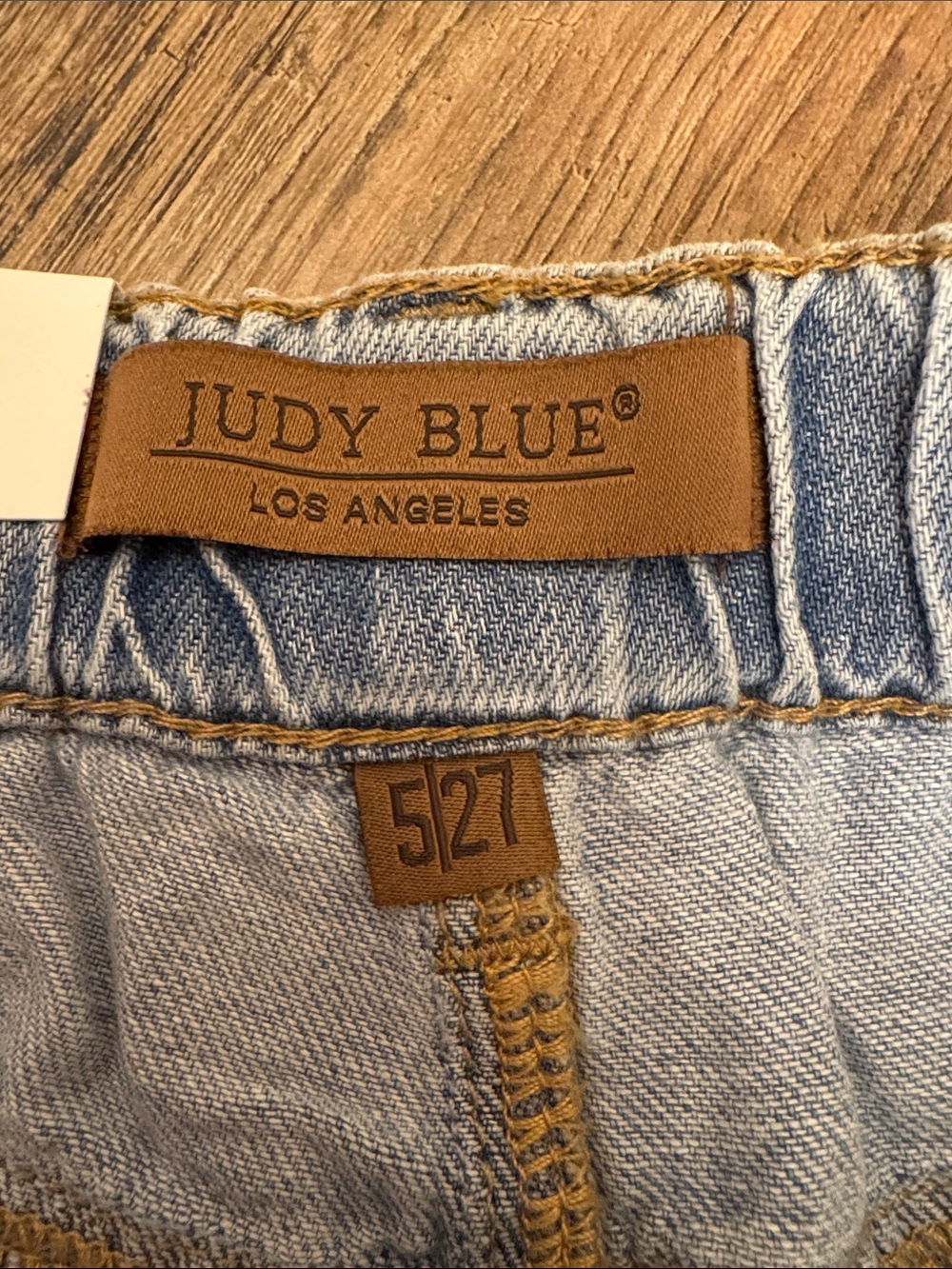 Judy Blue Pale Blue Wide-Leg Drawstring Jeans - Picture 2 of 4